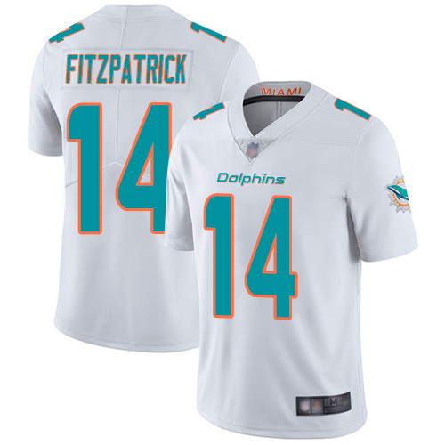 Nike Miami Dolphins #14 Ryan Fitzpatrick White Men Stitched NFL Vapor Untouchable Limited Jersey